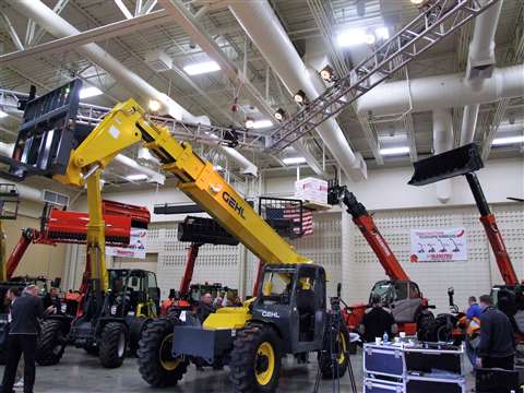 Gehl, Manitou and Mustang unveiled a line of new and improved telescopic handlers at their "Unlock t