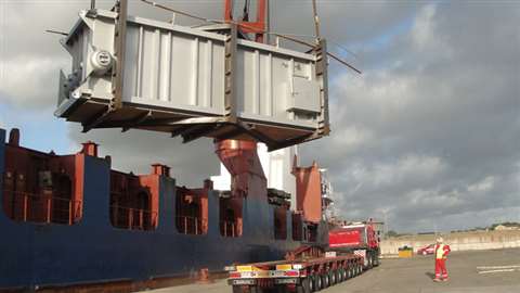 The boiler components were loaded onto a vessel and shipped to Pembroke Dock on conventional modular