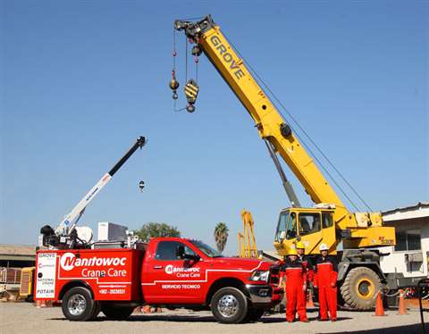 The trucks are fitted with a service crane that has a lifting capacity of 1.4 tonnes
