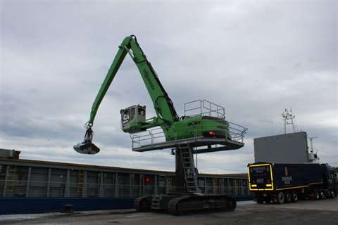 The new Sennebogen 835 R Special is used at Port of Berwick
