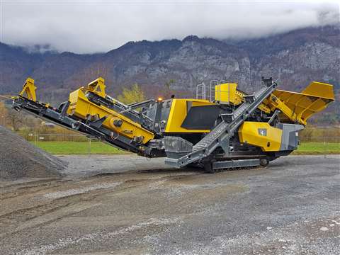 new I4e tracked mobile reversible impact crusher