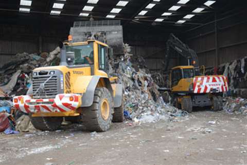 Wastecycle is using Volvo wheeled loaders to handle recycled aggregate, soils and residue waste