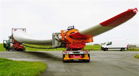 Scheuerle’s Rotor Blade Transport System (RBTS)