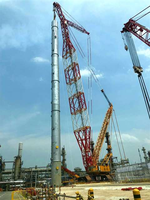 Tiong Woon Demag CC 8800-1 with Boom Booster