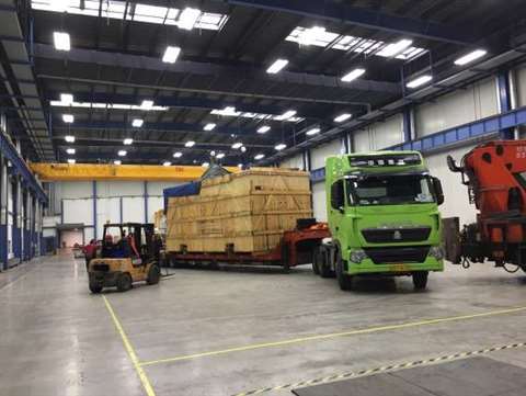 InterMax China has delivered and installed a heavy machine from Antwerp to Changzhou