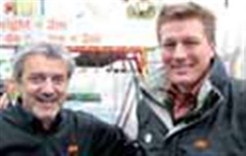 JLG's Maurizio Risso (left) with newly appointed Jonathan Dawson.