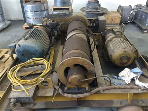 Dismantled Wharton EOT crane from the 1950s