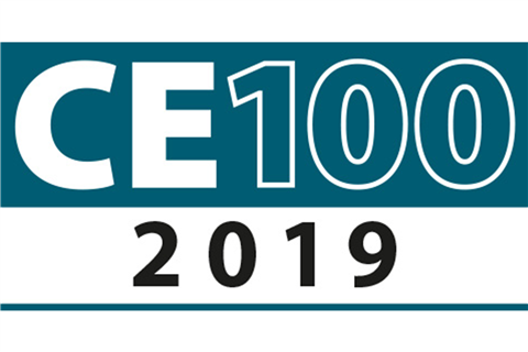 CE100 logo index