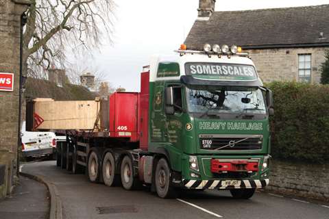 The 56 tonne tyre was 6.25 metres in diameter and was a tight squeeze through small villages
