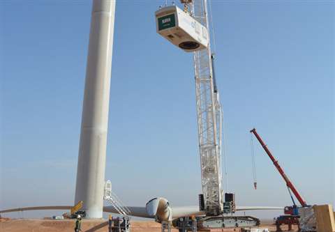 ALE in Saudi Arabia erecting the country's first wind turbine