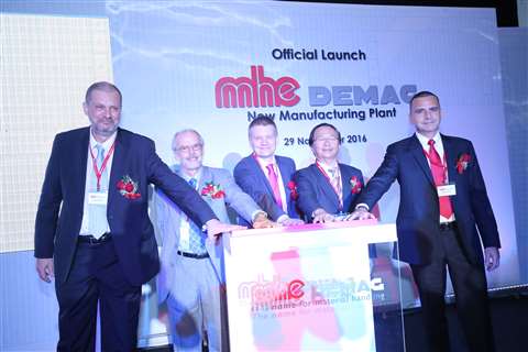 MHE-Demag has officially opened its largest manufacturing and warehouse facility in Bukit Raja, Mala