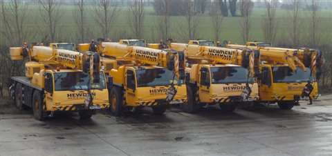 More than 100 Hewden all terrain cranes go under the hammer on 03 March 2017