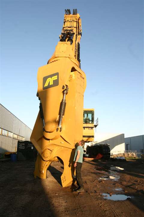 Rusch's 34 m demolition rig based on a Cat 5130 is due for shipping this week