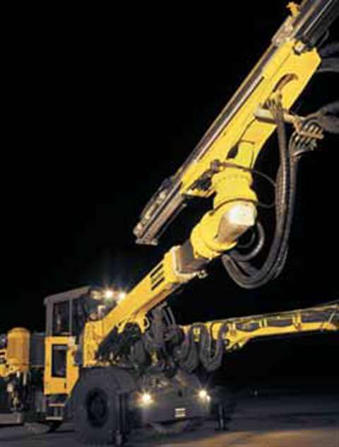 The new BUT 45 boom with superb stability: Enables larger tunnel areas to be covered from a single s