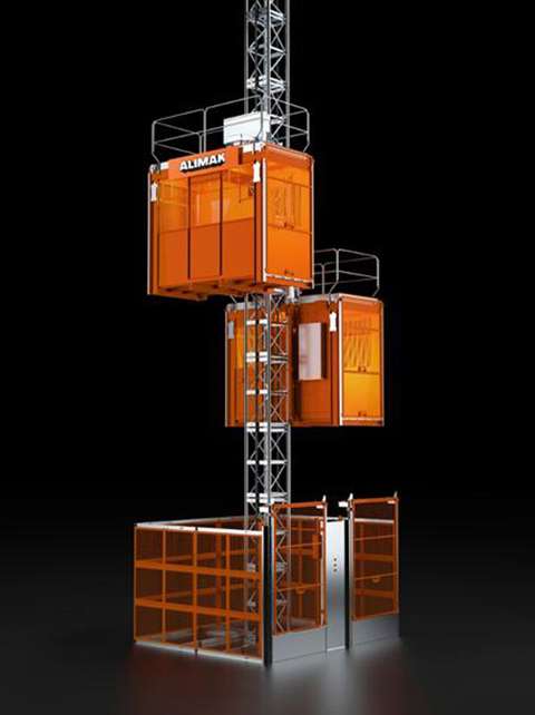 Alimak Hek's Scando 65/31 construction hoist.