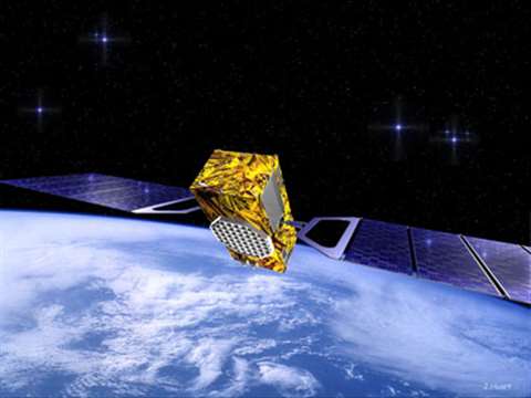 An artist's impression of one of the Galileo satellites. Picture courtesy of the European Space Agen