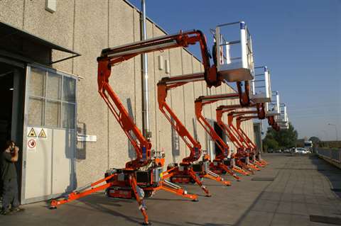 Easy Lift tracked platforms destined for the Boels Rental fleet.