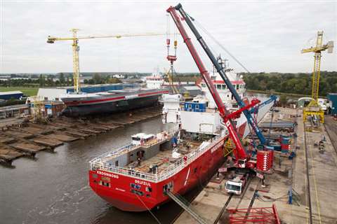 The new Wagenborg Walk-to-Work vessel has been designed and built by Royal Niestern Sander