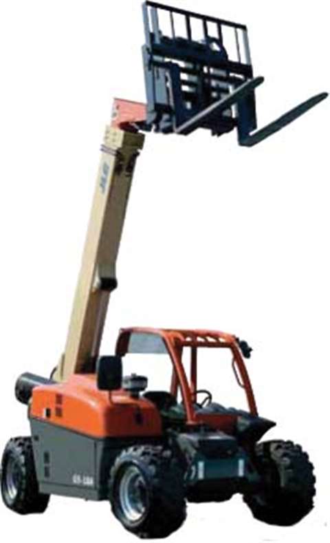 The G5-18A closely matches the performance of the bigger machine in JLG's line of compact telehandle