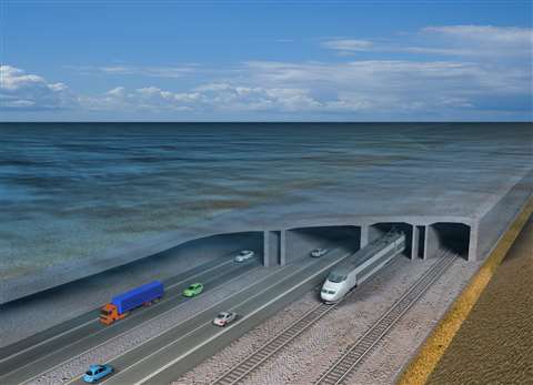 The 18km Fehmarn Belt tunnel