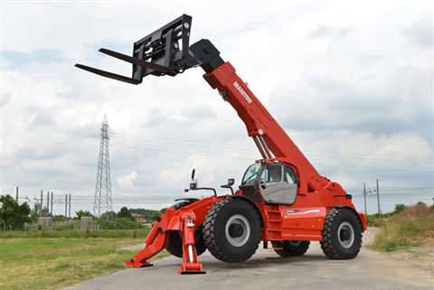 The 35 tonne capacity Manitou MHT-X 14350 is the world's biggest telehandler 