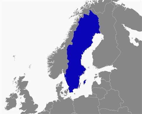 Sweden map