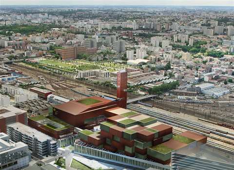 CGI view of the new waste treatment services being designed by Vinci (pic AIA)