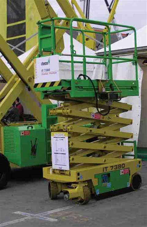 Iteco electric scissors are among the machines that have been stopped from working