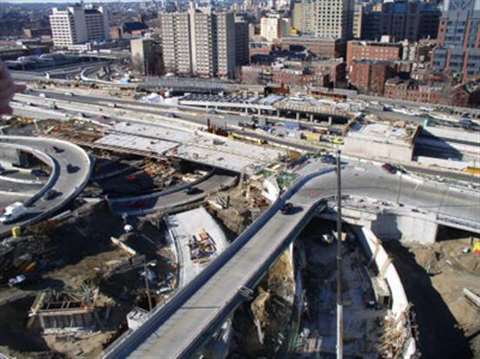 Boston's 'Big Dig' in November 1994.