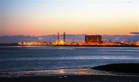 The petrochemical complex in Sohar, Oman