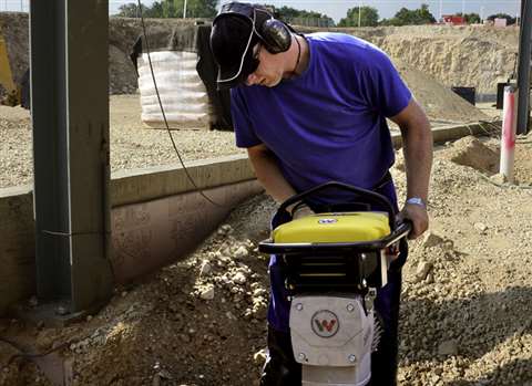 The Wacker Neuson AS 50 in action