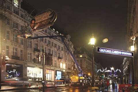 Nationwide Platforms in Regent Street, London. 