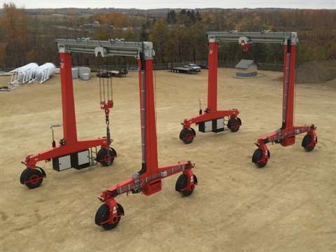 Shuttlelift has delivered a pair of SB50 gantry cranes to Eagle Builders in Blackfalds, Alberta, Can