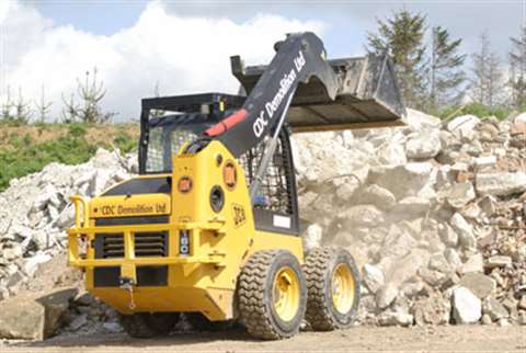 The Series II Robot 160 XD will be very similar to this JCB-modified skid steer  supplied to CDC Dem