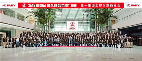 Group Photo of Sany Global Dealer Summit 2019
