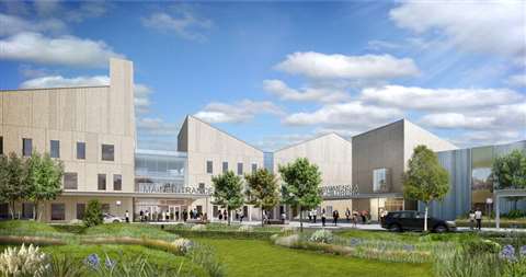 A computer generated image of what Dumfries hospital will look like
