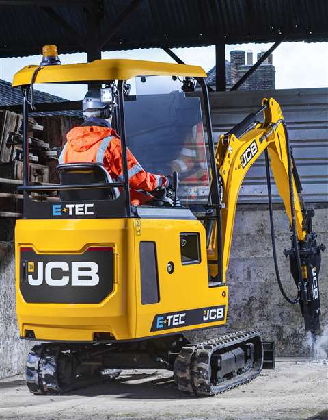 JCB E-TEC Electric Mini Demolition web