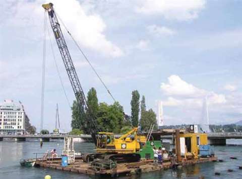 Main contractor implenia is currently carrying out qury reinforcement work as part of genvas harbour