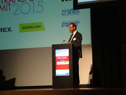 Ton Klijn, Wagenborg Nedlift managing director and ESTA board director, discussing proposals for the