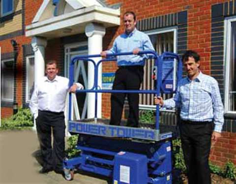 From left, Peter Douglas (Nationwide commercial director), Peter Whitall (Nationwide managing direct