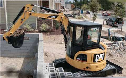 Caterpillar's m xcavator range newed at last year's Intermat exhibition. It comprises three conventi