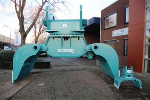 The DSH13000 is claimed to be the largest demolition sorting grab available on the market