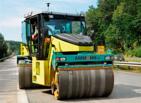 Ammann put its compaction control system to the test with a research project on the B10 motorway nea