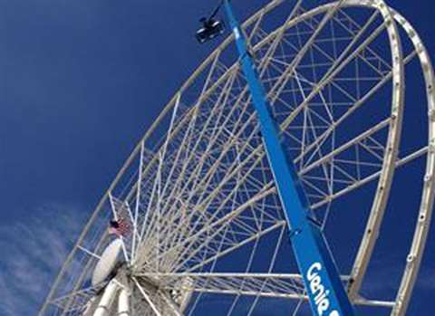 Genie’s new SX-180 boom lift is the highest reaching self-propelled boom in its product lineup. 