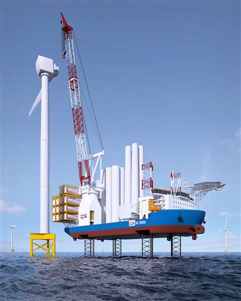 New jack-up system for wind turbine erection