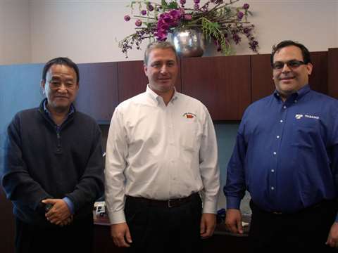 From left to right: Yo Kakinuma (Tadano), Brian Hollerbush (Garrod) and Tony Trosclair (Tadano)