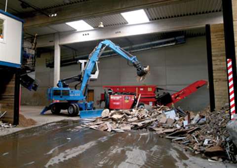 Terex Fuchs launched the MHL320 D at the IFAT trade show held during May in Munich