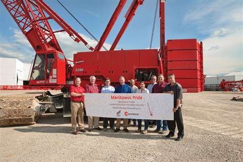 The shipbuilding division of Fincantieri Marine Group take delivery of the 400th Manitowoc 2250 craw