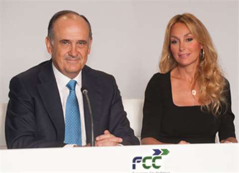Juan Béjar, executive vice chairman and CEO of FCC, with Esther Alcocer Koplowitz, chairman