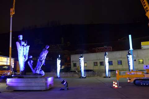 Camillo Vismara’s warehouse was host to an exhibition by sculptor Ivo Soldini 